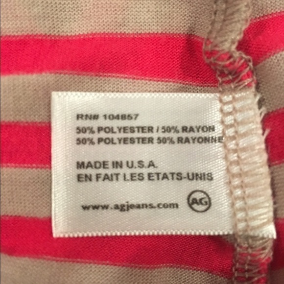 AG Adriano Goldschmied Striped Sleeveless Tank Top Shirt XS Made USA - Picture 3 of 4